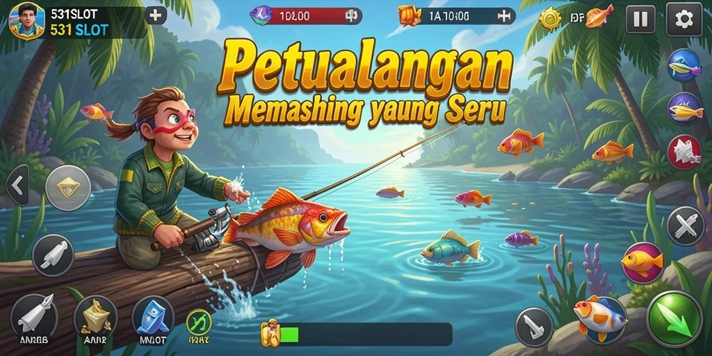 Tangkapan ikan beragam dalam gameplay menarik di 531SLOT.