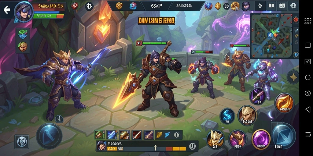 Tampilan gameplay seru di 6SVIP dengan pertarungan tim yang mendebarkan.