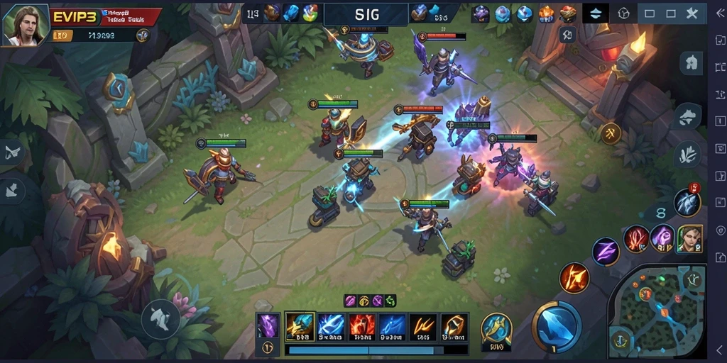 Tampilan gameplay menegangkan dalam EVIP3 yang penuh strategi.