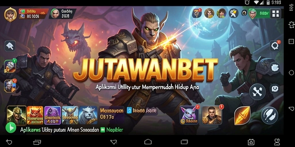 Tampilan utama JUTAWANBET dengan fitur pengelolaan keuangan.