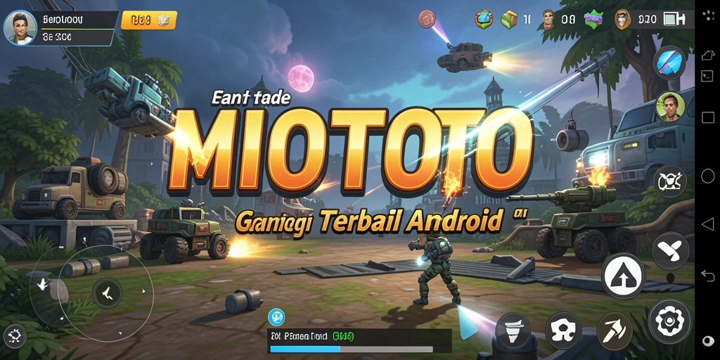 Tangkapan layar menunjukkan aksi pertempuran seru di MIOTOTO.