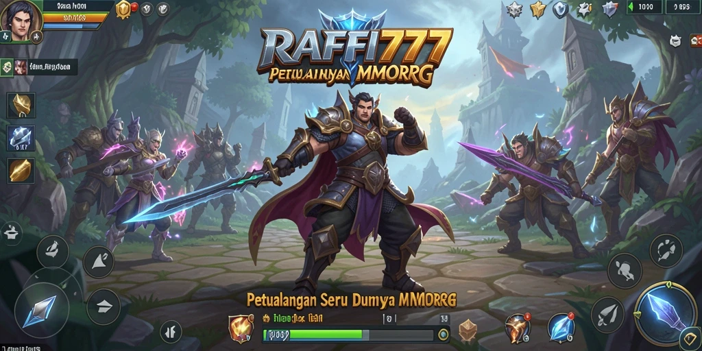 Tampilan gameplay menakjubkan dari RAFFI777 yang menunjukkan aksi MMORPG.