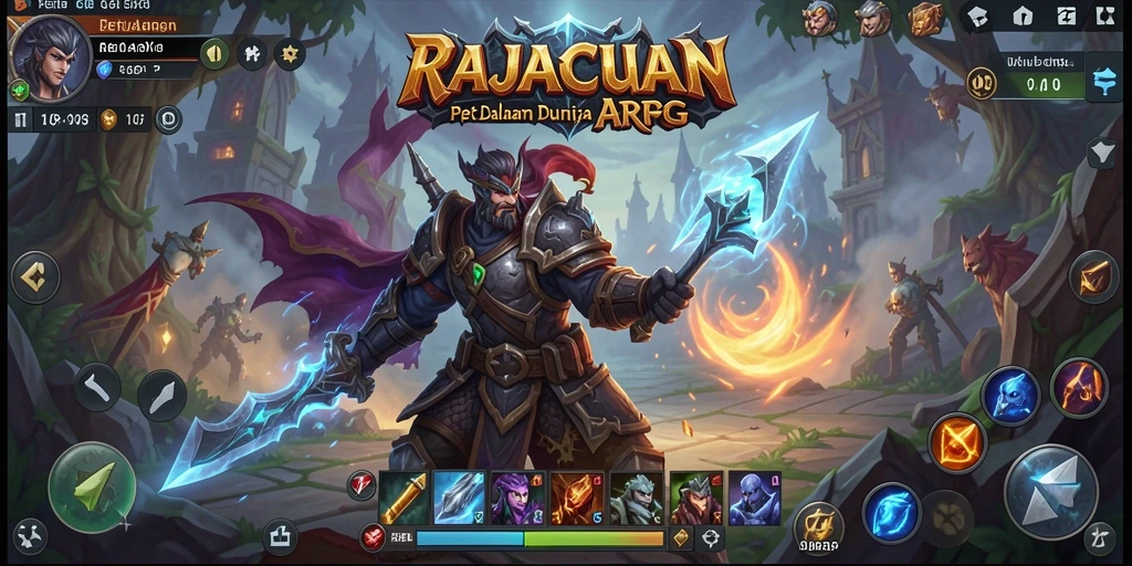 Tangkapan layar gameplay RAJACUAN yang menampilkan aksi pertempuran seru.