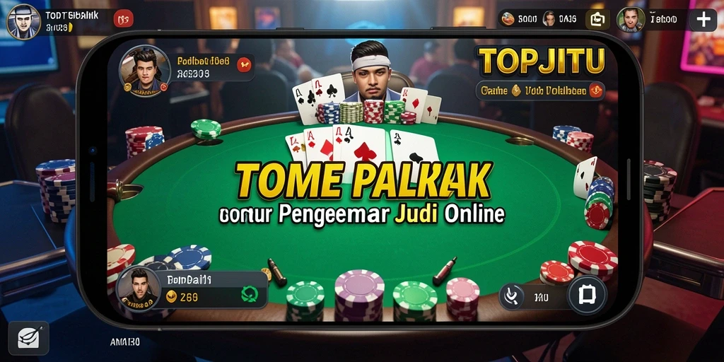 Gameplay seru poker online di TOPJITU.