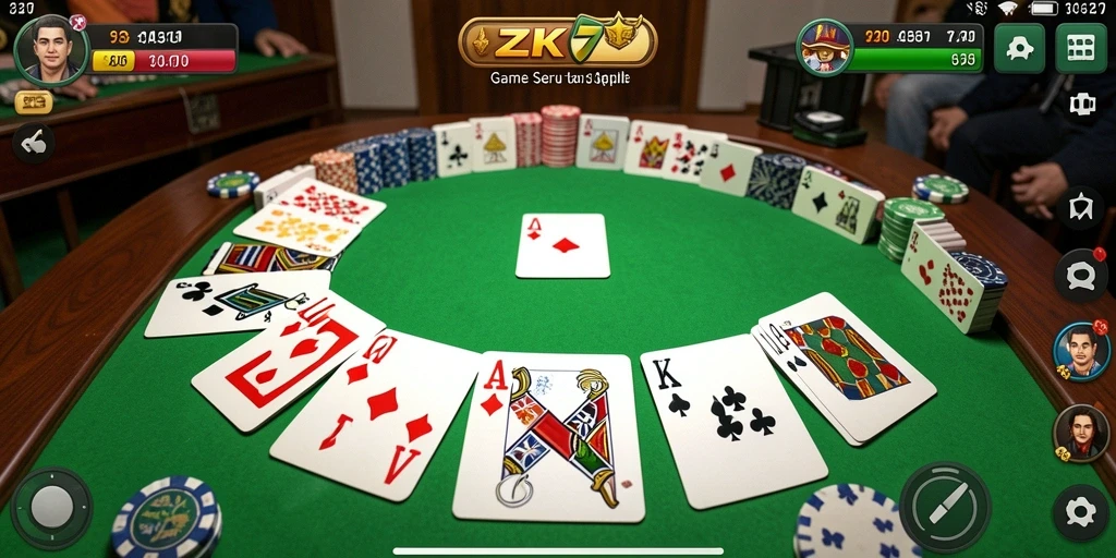 Tampilan gameplay ZK7 yang seru dan interaktif.